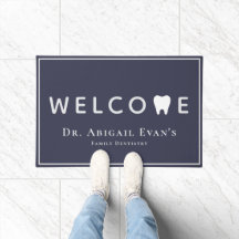 Modernes Tooth Icon Navy Blue Dentification Willko