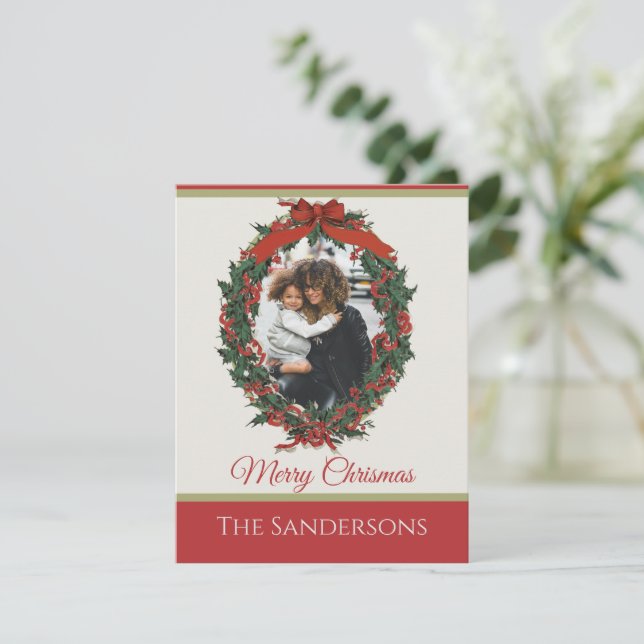 Modernes traditionelles Foto für Urlaub Weihnachte (Stehend Vorderseite)