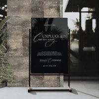Modernes, transparentes Zeichen für Hochzeiten ohn