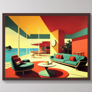 Modernes Traumhaus aus dem Mittelalter 4:3 Poster