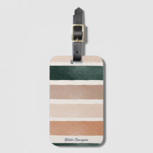 Modernes trendiges Design Erdfarbene Streifen