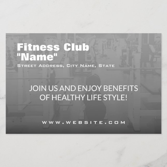 Modernes, trendiges Design mit promo-style Flyer (Vorne)