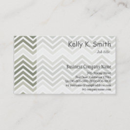 Modernes, trendiges, elegantes Grau-Weiß-Zickzack Visitenkarte