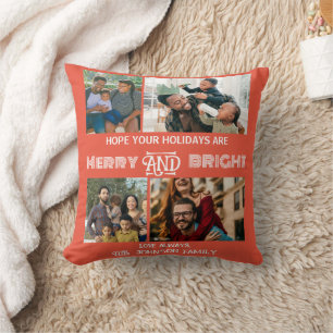 Modernes trendiges Foto aus Merry und Helle Family Kissen