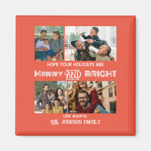 Modernes trendiges Foto aus Merry und Helle Family Magnet