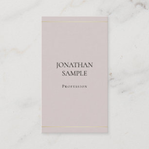 Modernes trendiges Minimalistisches Design Elegant Visitenkarte