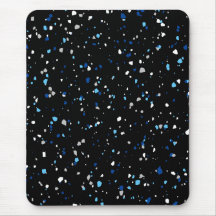 Modernes, trendiges Schwarzes Blaues Terrazzo Must