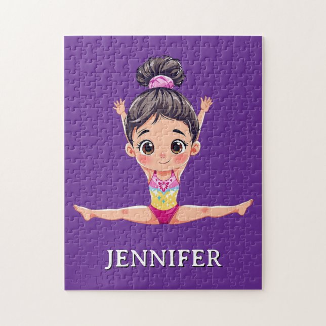 Modernes Trendsetter Personalisiert Gymnastik Gymn Puzzle (Vertikal)