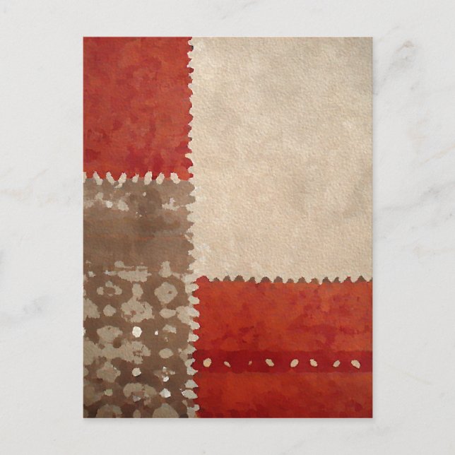 Modernes Trendy Abstrakt Postkarte (Vorderseite)