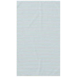 Modernes trendy Blue Grau Zickzack Muster Tischdecke