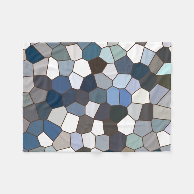 Modernes, trendy Earth Tonmuster Fleecedecke (Vorderseite (Horizontal))