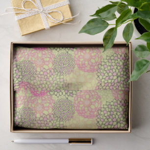 Modernes, trendy floral Muster Seidenpapier