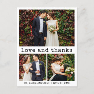 Modernes, trendy Schreibmaschine Text 3 Foto Viele Postkarte