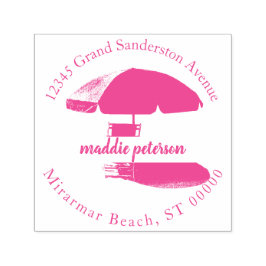 Modernes Tropical Beach Umbrella Return Decorative Permastempel
