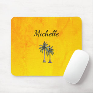 Modernes Tropical Palm Trees Beach Personalisiert  Mousepad