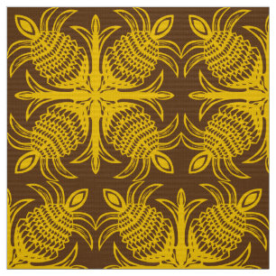 modernes, tropisches Ananas-Quiltmuster Stoff