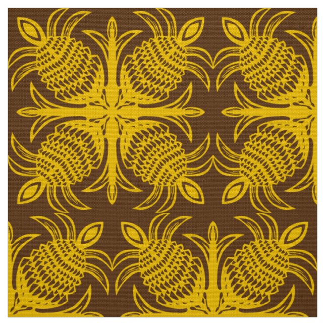 modernes, tropisches Ananas-Quiltmuster Stoff (Muster)