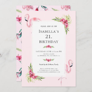 Modernes tropisches einladung