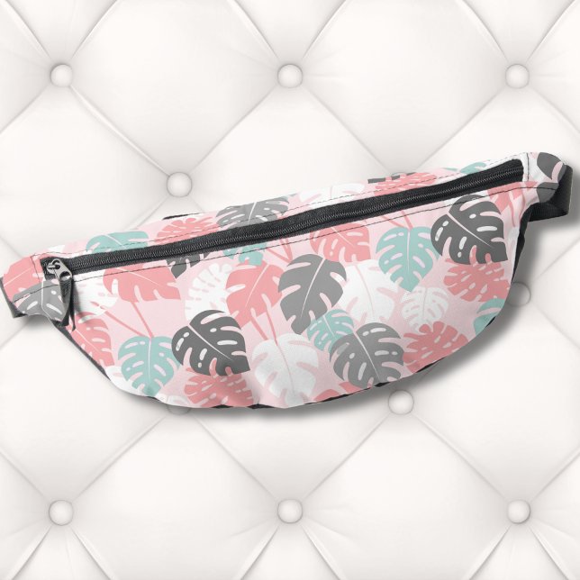 Modernes tropisches Muster Bauchtasche (Trendy Modern Monstera Leaf Tropical Pattern Fanny Pack)