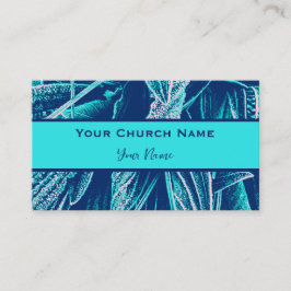 Modernes Türkisblütenspiel Matthew 28:11 Visitenkarte
