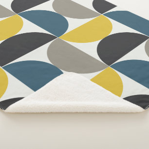 Modernes Turmer Gunmetal und blau aus dem Mittelal Sherpadecke
