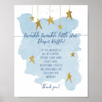 Modernes Twinkle Little Star Blue Diaper Raffelzei