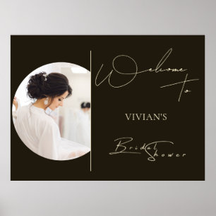 Modernes Typografie Foto Digitaler Empfang Poster