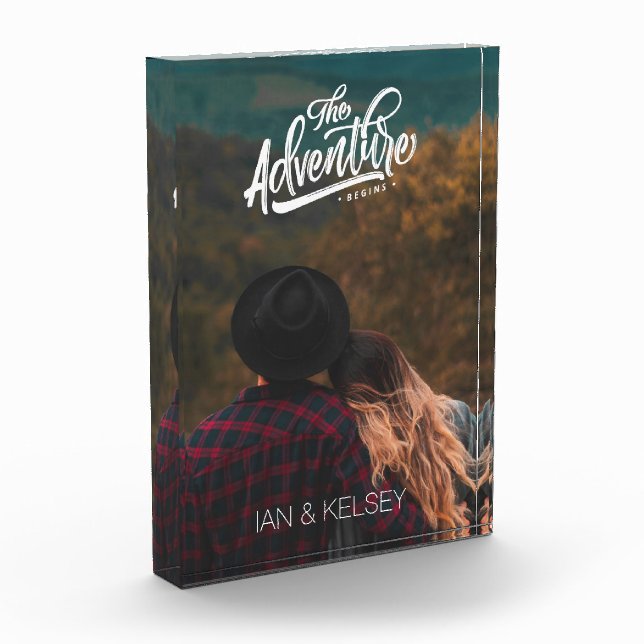 Modernes Typografie-Foto Fotoblock (Links)