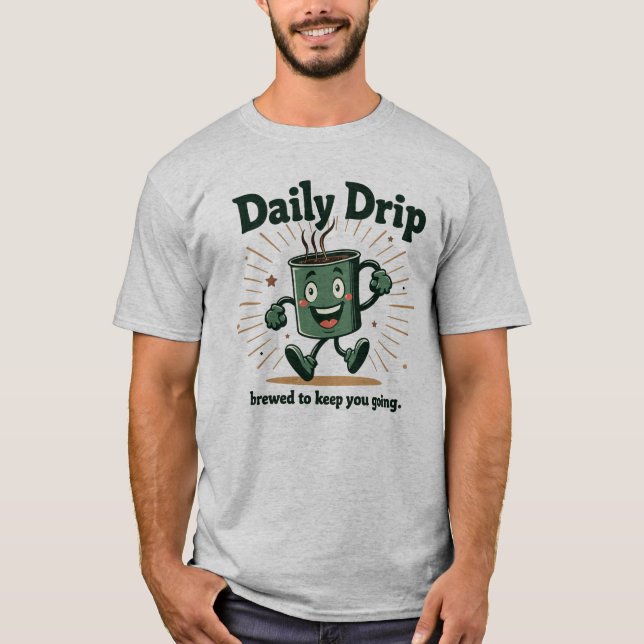 Modernes Typografie-T - Shirt (Vorderseite)