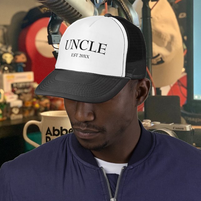 Modernes Typografie-UNCLE etabliert Truckerkappe (Von Creator hochgeladen)