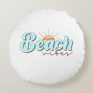 Modernes und einfaches Beach Vibes Throw Kissen Po