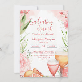Modernes und einfaches Bridal Brunch Einladung