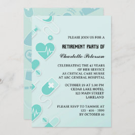 Modernes und einzigartiges Party zur Krankenversic Einladung