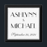Modernes und elegantes Stildatum für Hochzeiten Magnet<br><div class="desc">Modern und elegant Stilvolles Hochzeitsdatemagnet - ein Vergnügen für die Gäste oder nutzen Sie es als Save the Date! Einfach mit Ihren eigenen Details und Farben anpassen.</div>