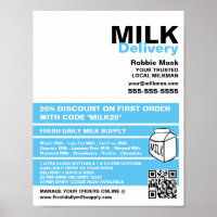 Modernes und kühnes Design, Lieferung von Milkman/