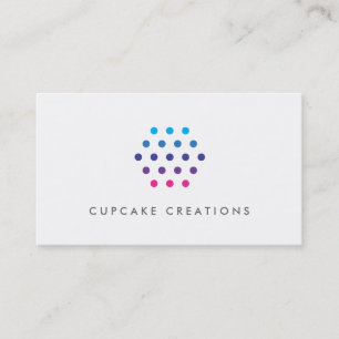 Modernes und minimales Farbtafel-Logo Visitenkarte