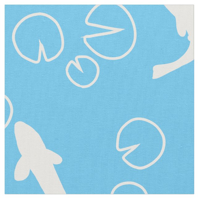 Modernes und minimales koi-Muster Stoff (Nahaufnahme)