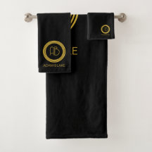 Modernes und minimales Schwarz & Gold