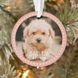 Modernes und spielerisches Dog Dog Dog Puppy Paw F Ornament