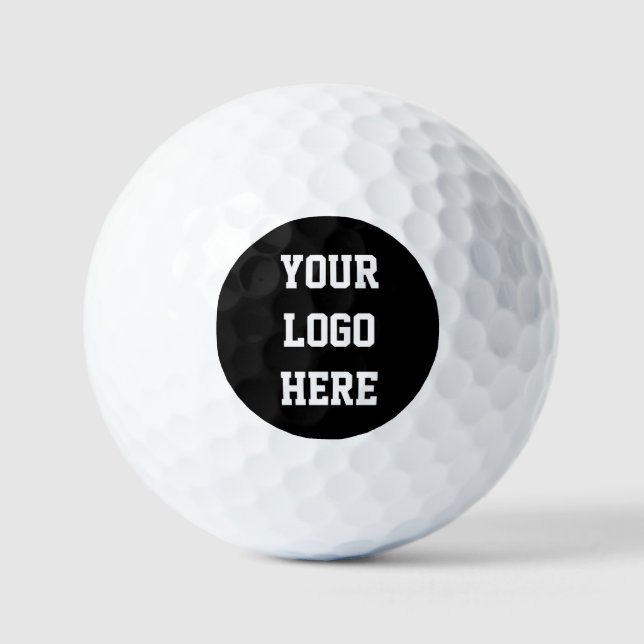 Modernes Unternehmen für das Schwarze Business-Log Golfball (Vorderseite)