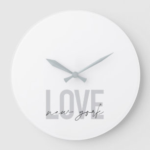 Modernes, urbanes, cooles, einfaches Design der Li Große Wanduhr