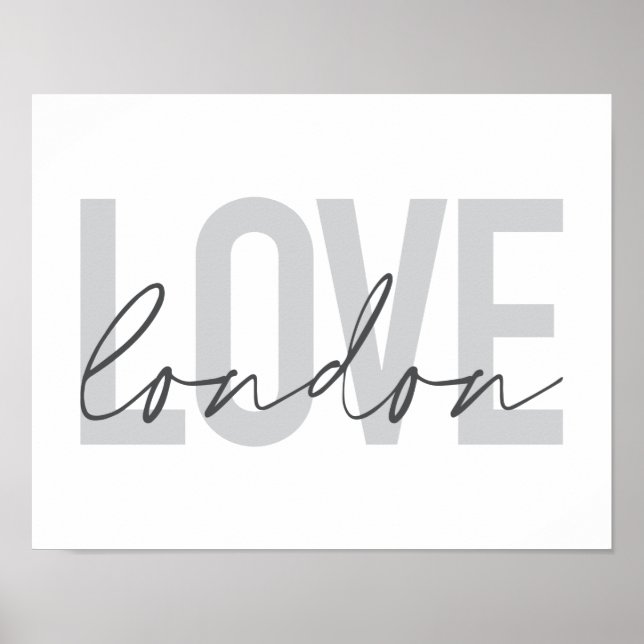 Modernes, urbanes, einfaches, cooles Design der Li Poster (Vorne)