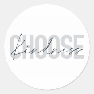 Modernes, urbanes, einfaches Design von Choose Kin Runder Aufkleber