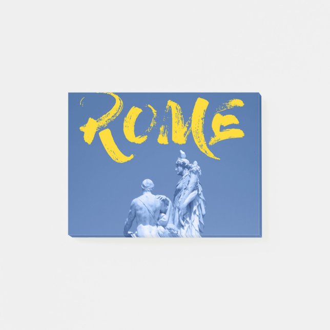 Modernes, urbanes, lebendiges, cooles Design Rom K Post-it Klebezettel (Vorderseite)