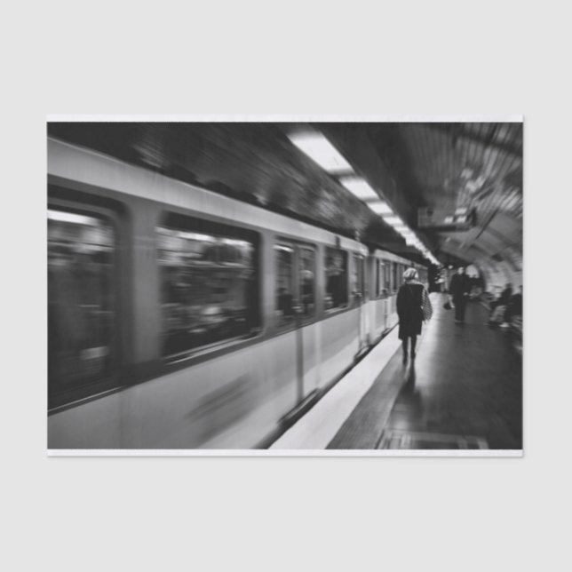 Modernes, urbanes Pariser Leben Seidenpapier (Vorderseite)