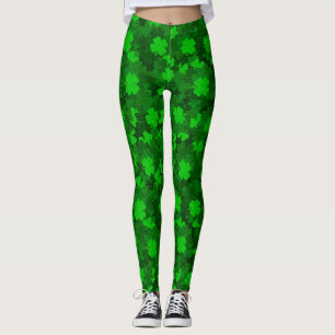 Modernes Vierblättriges Kleeblatt Leggings