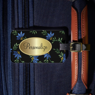 Modernes Viktorianisches Blumendesign Gepäckanhänger