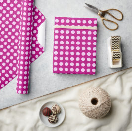 Modernes Vintag rosa Blumenmuster Mitte des Jahrhu Geschenkpapier