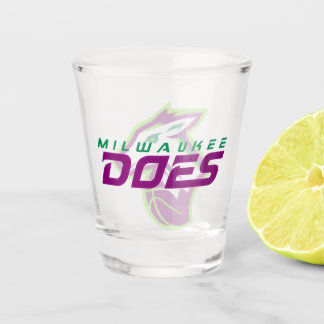 Modernes Vintage Milwaukee Does Logo Schnapsglas