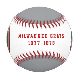 Modernes Vintage Milwaukee Grays Tribute Baseball